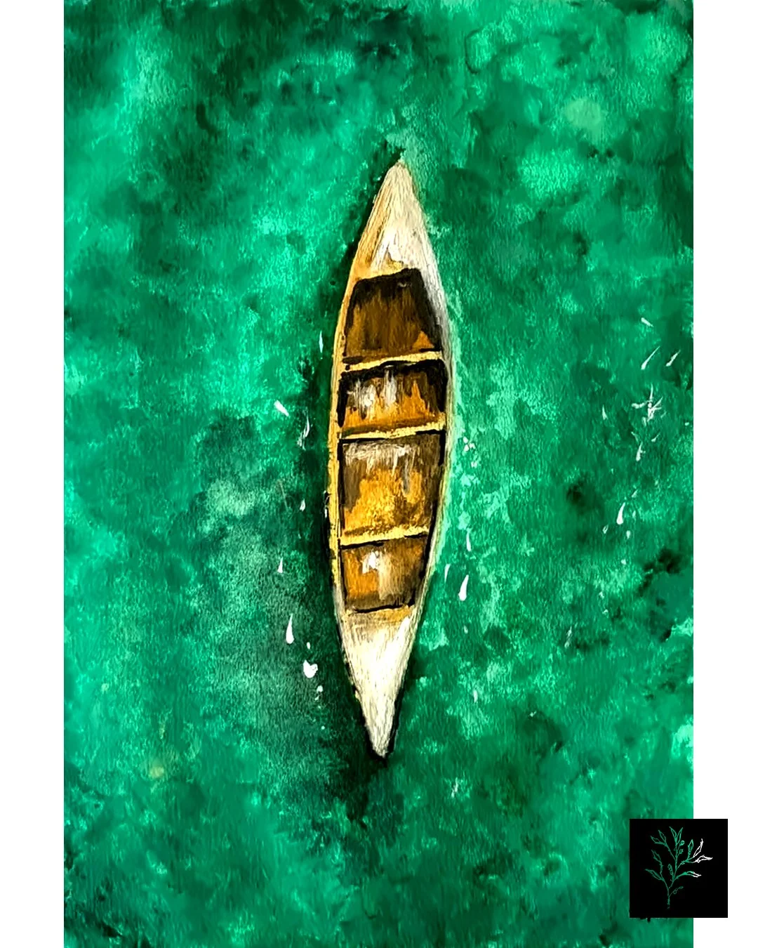 Barvo Amarelo, aquarela sobre tela