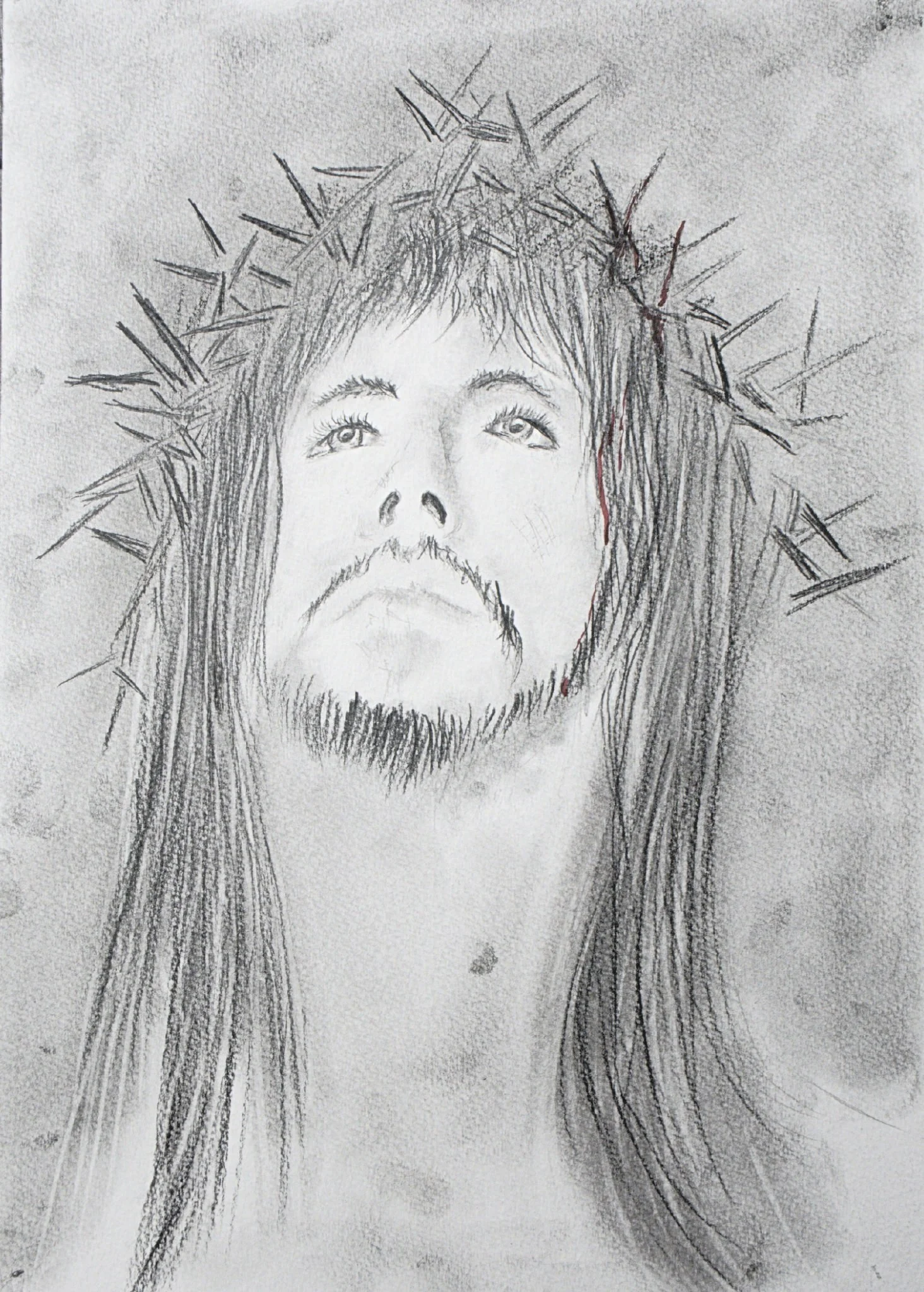 Cristo, grafite sobre tela