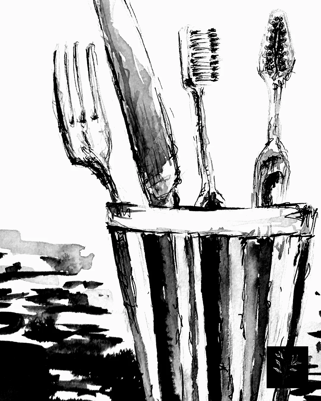 Ilustração em nanquim nº 25